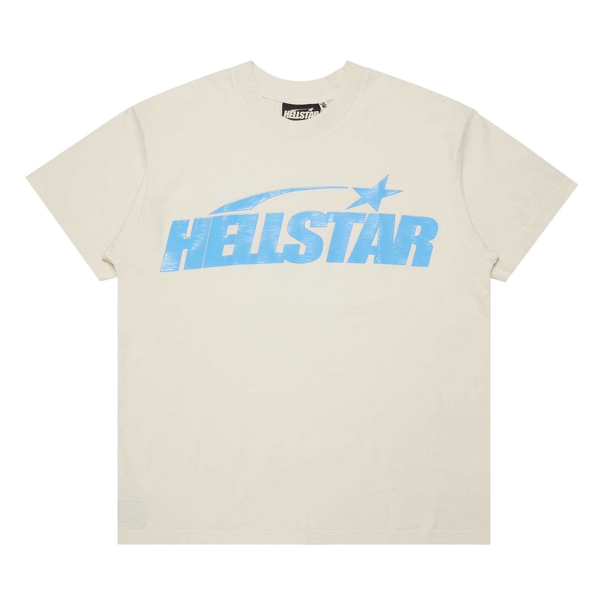 Hellstar Classic T-Shirt (Gel Print) 'White/Blue' | Men's Size XS