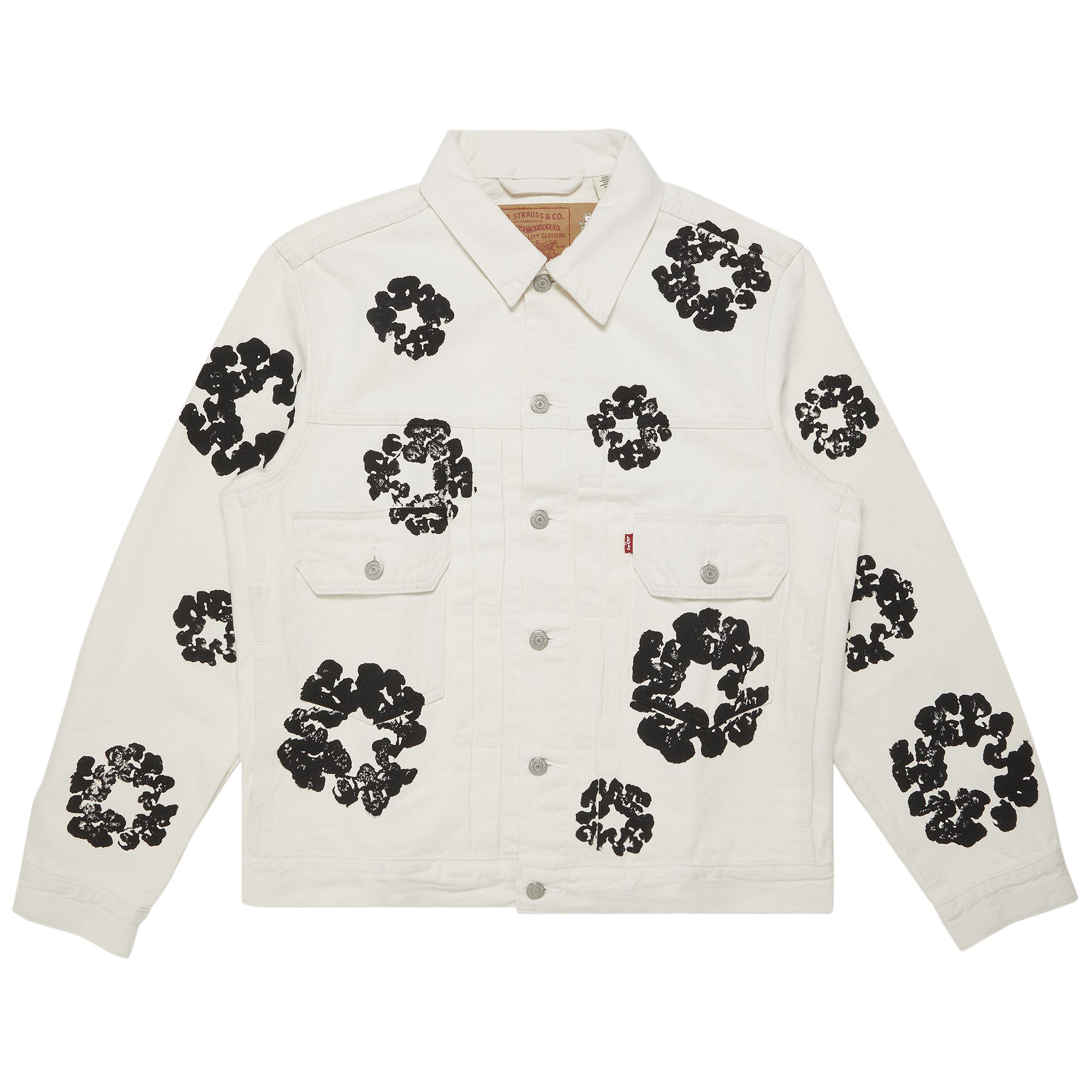 Denim Tears Type II All Over Wreath Jacket 'White' | Men's Size M