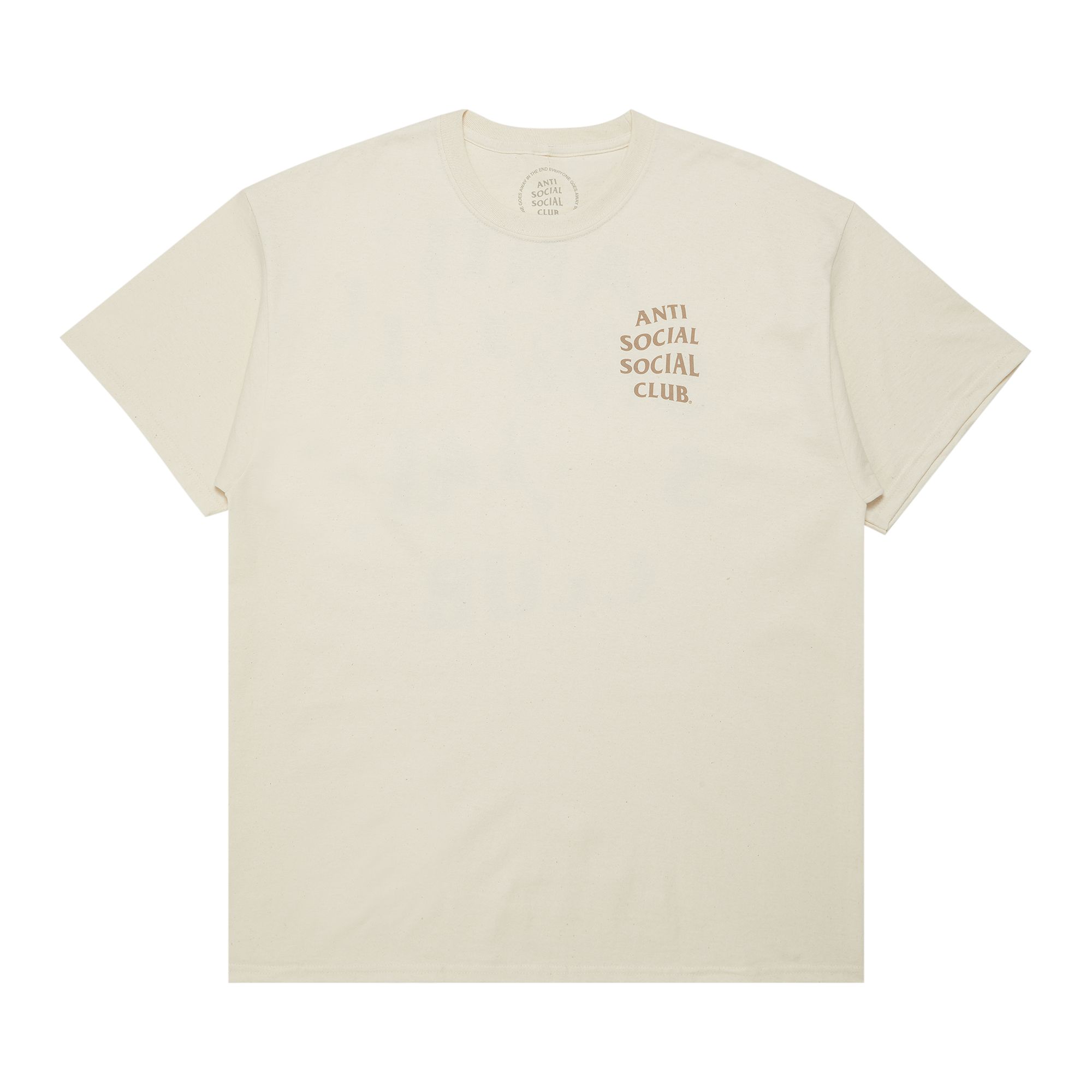 Pre-owned Anti Social Social Club Big Kkotch Tee 'natural' | Cream | Men's Size Xxl In White