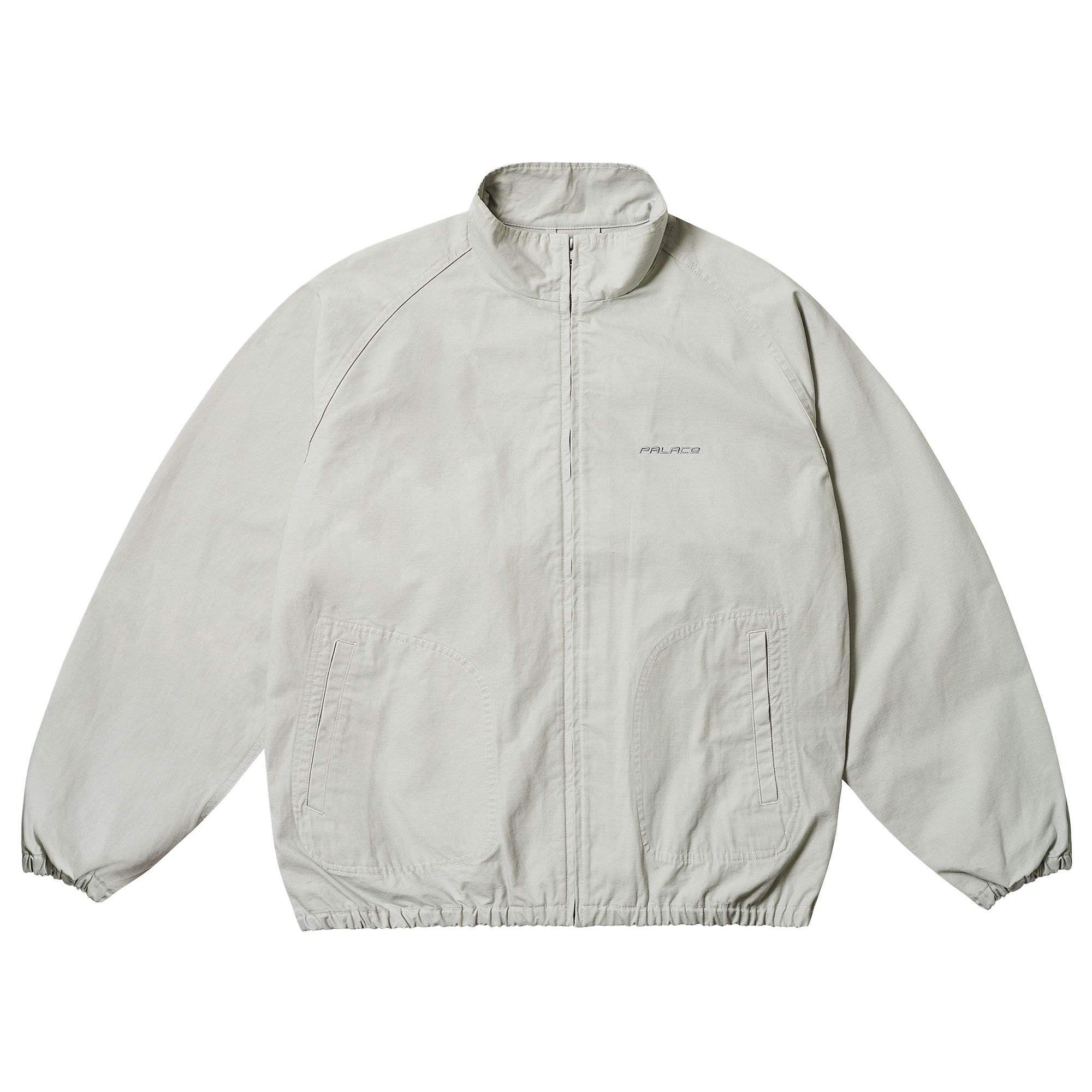 Pre-owned Palace Ripstop Ctn Jacket 'grey' | Men's Size L In Gray