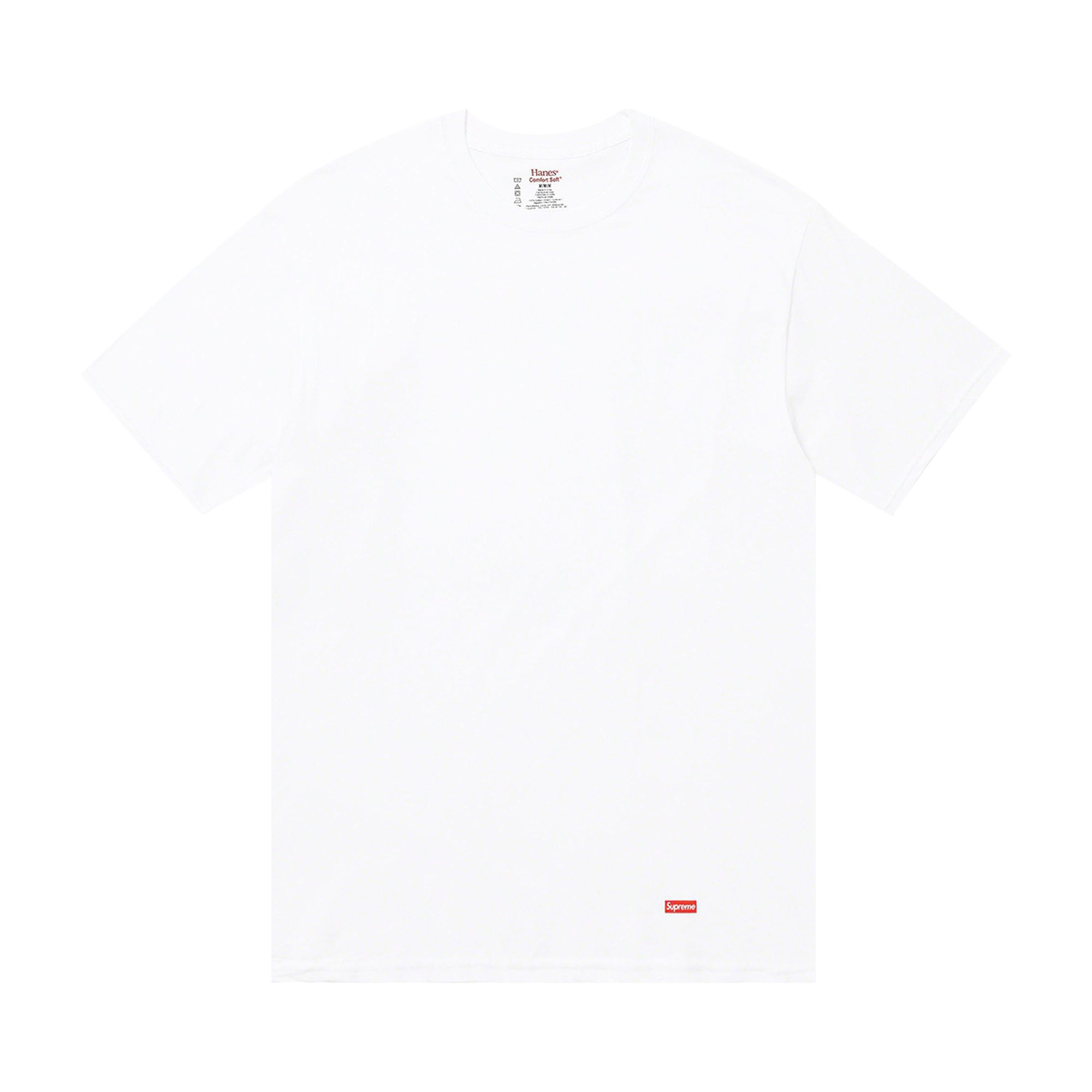 Supreme x Hanes Tagless Tees (3 Pack) 'White' | Men's Size 2XL