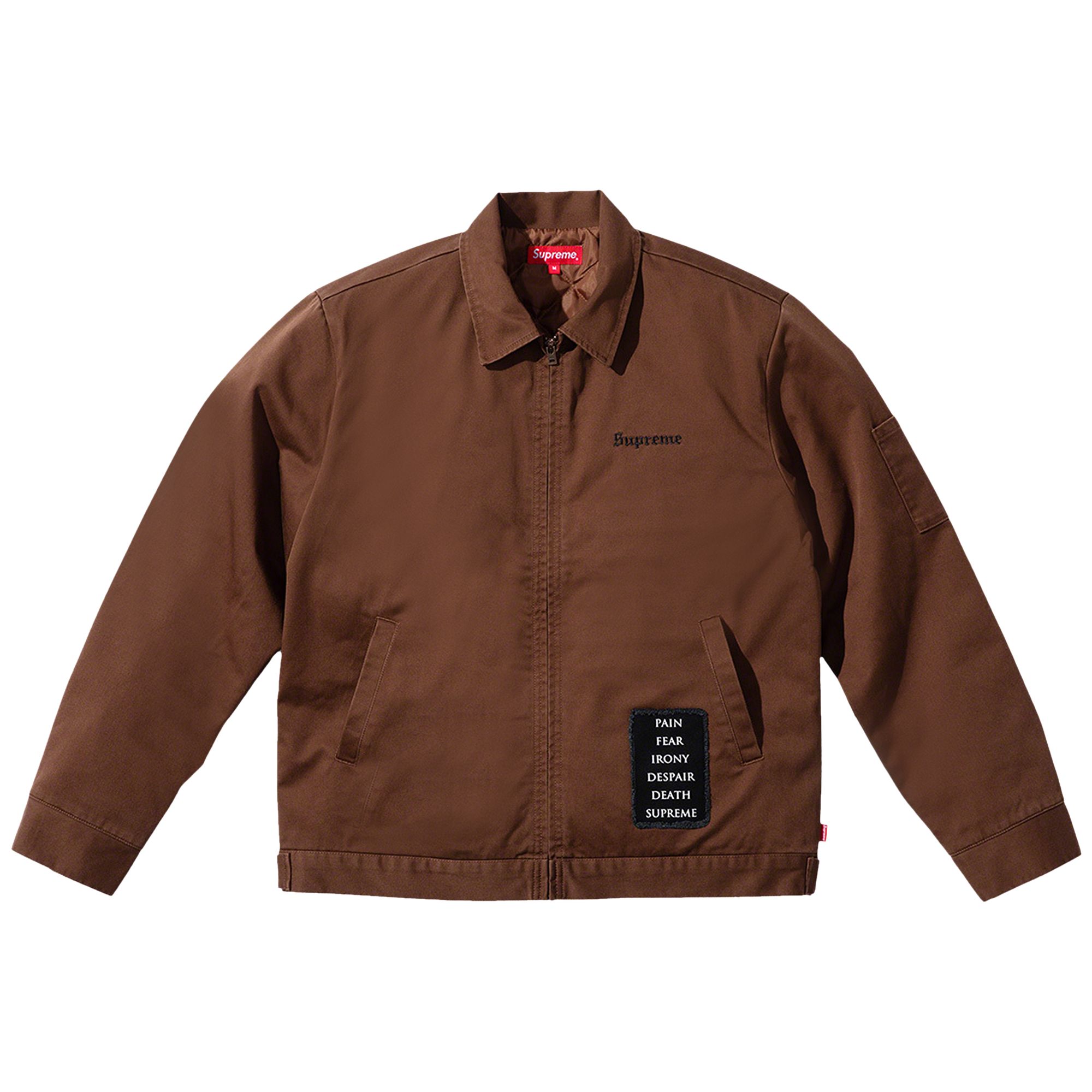 Supreme x The Crow Work Jacket 'Brown' | Men's Size XL
