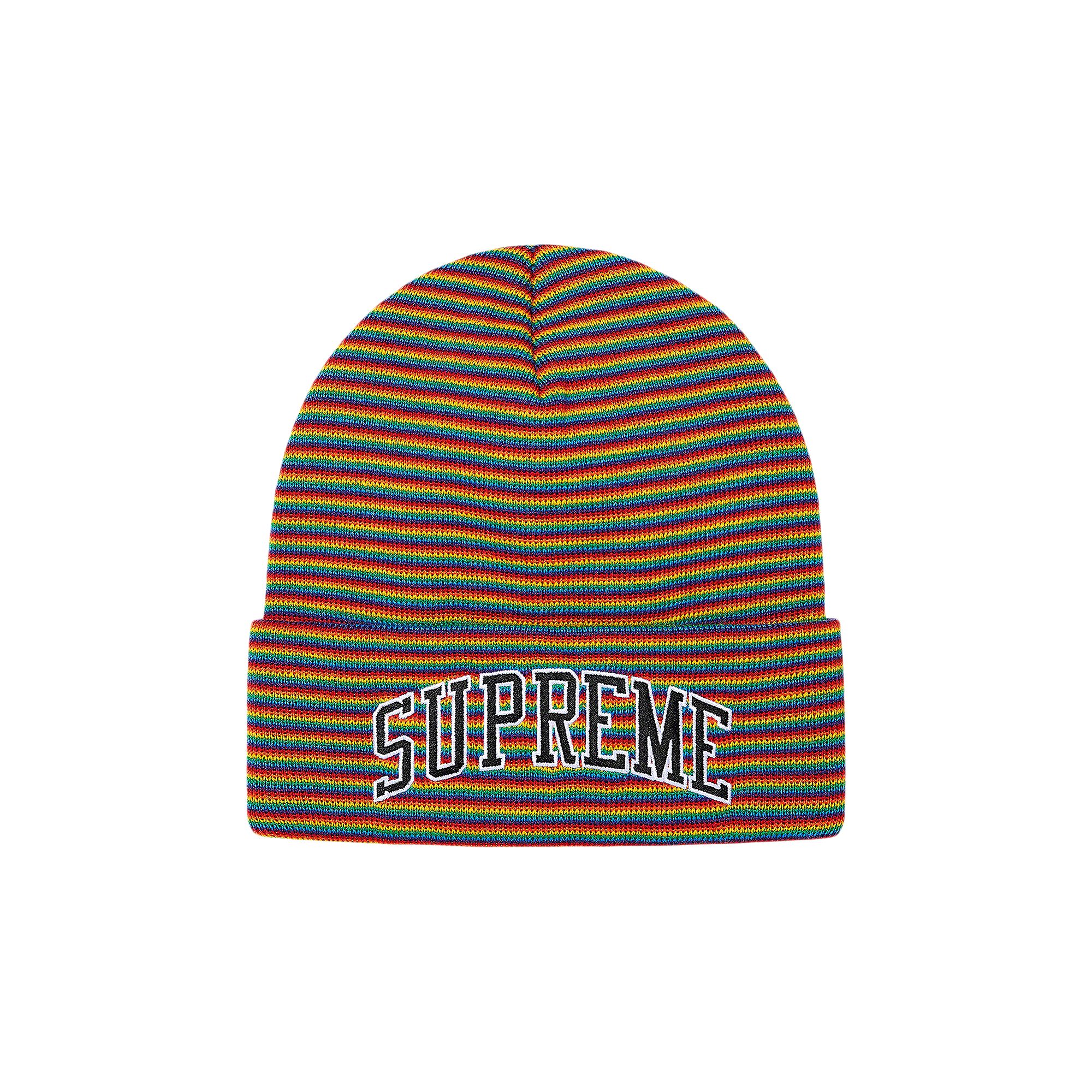 Pre-owned Supreme Rainbow Stripe Beanie 'multicolor' | Multi-color | Men's Size Onesize