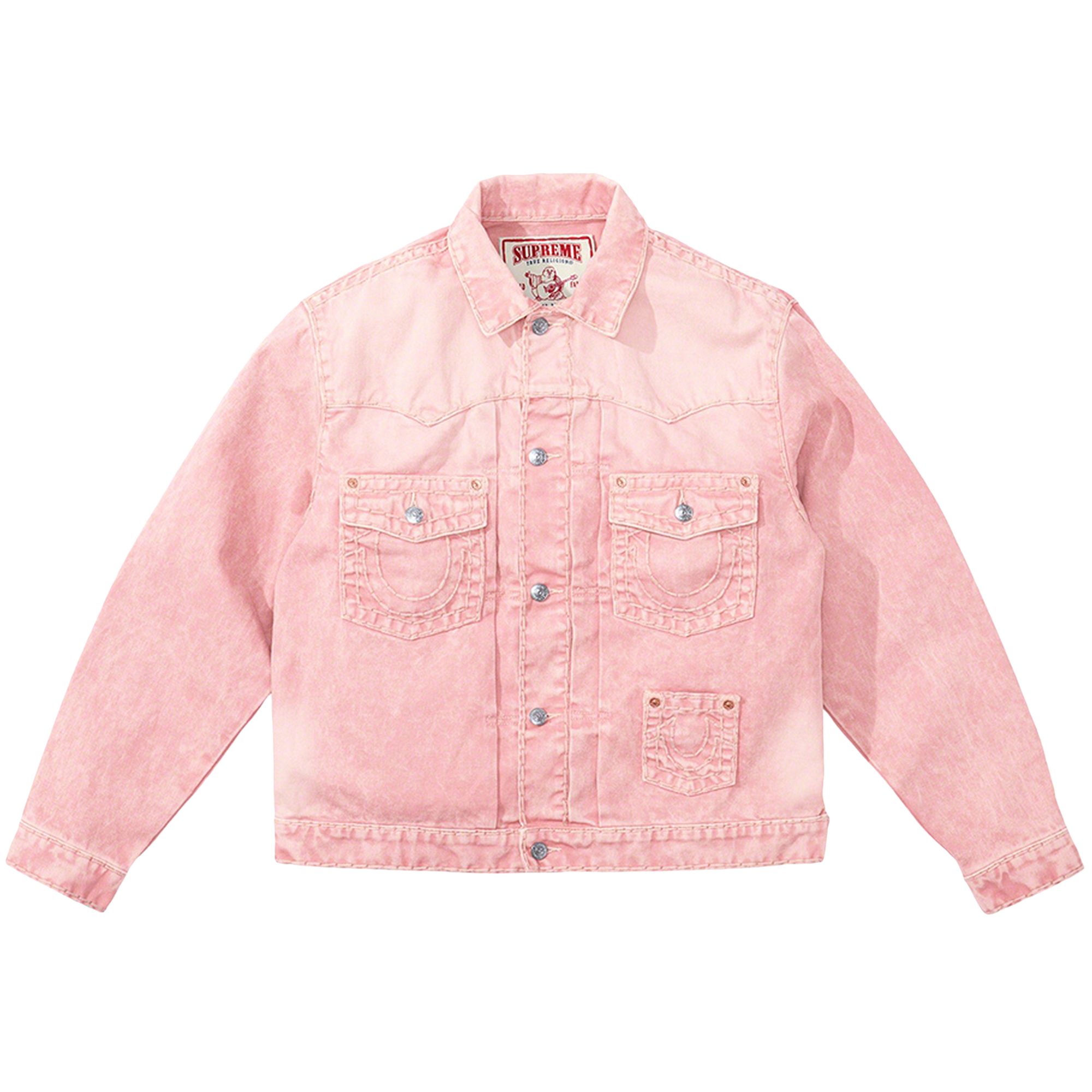 Supreme x True Religion Denim Trucker Jacket 'Pink' | Men's Size XL