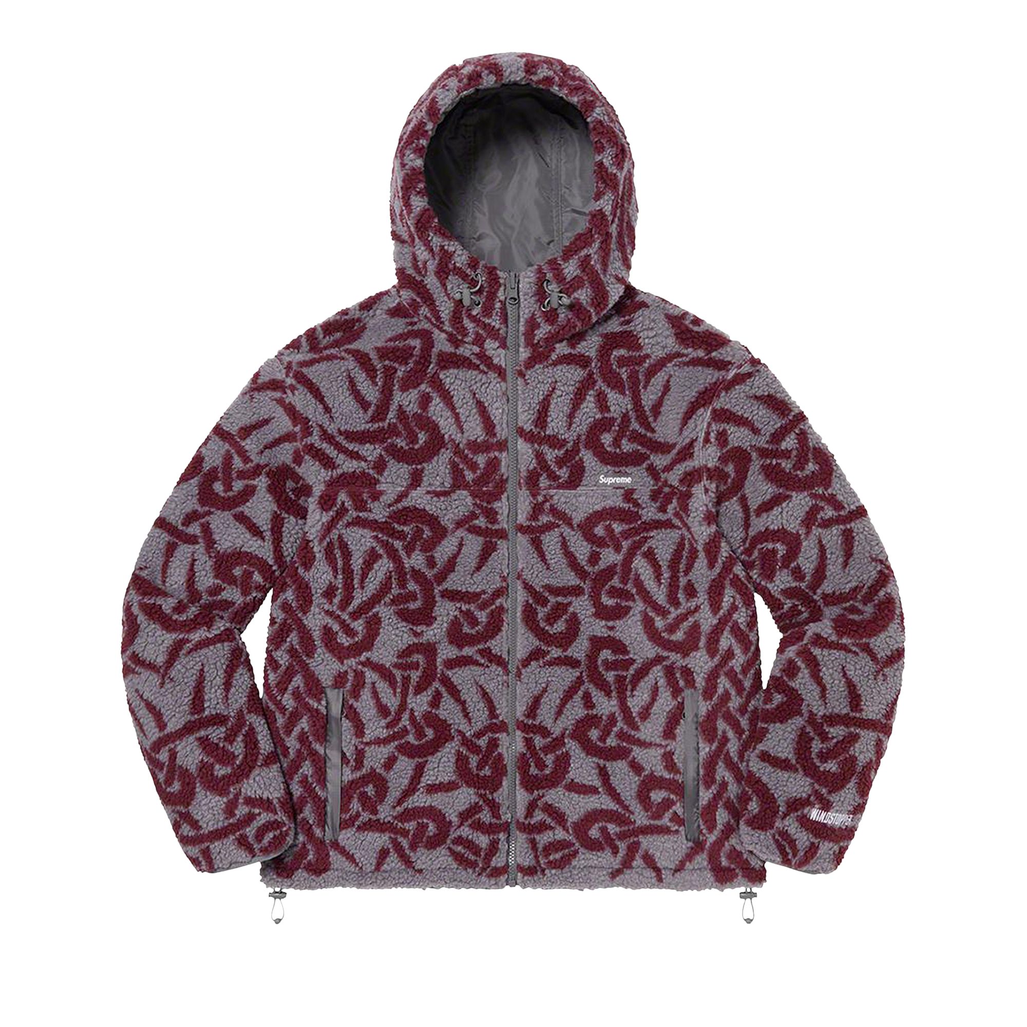 Supreme Celtic Knot Reversible WINDSTOPPER Fleece Hooded Jacket 'Stone' | Cream | Men's Size M