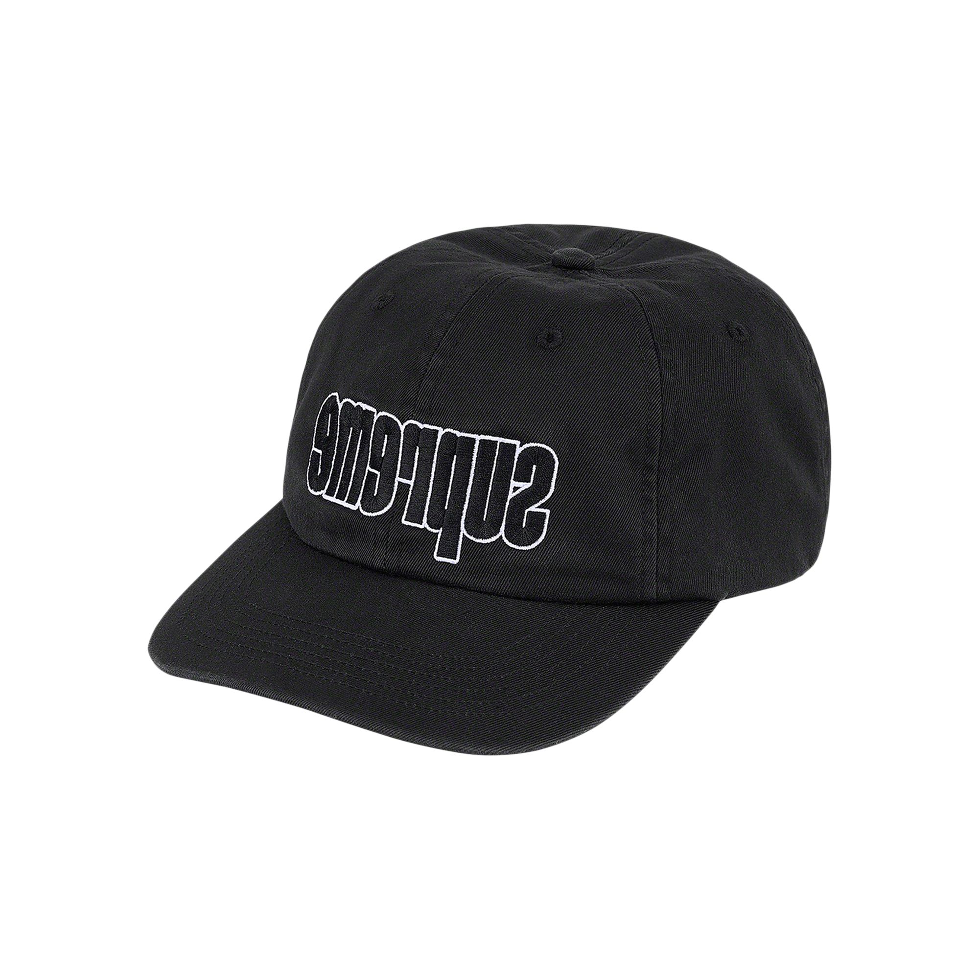 Pre-owned Supreme Reverse Logo 6-panel 'black'