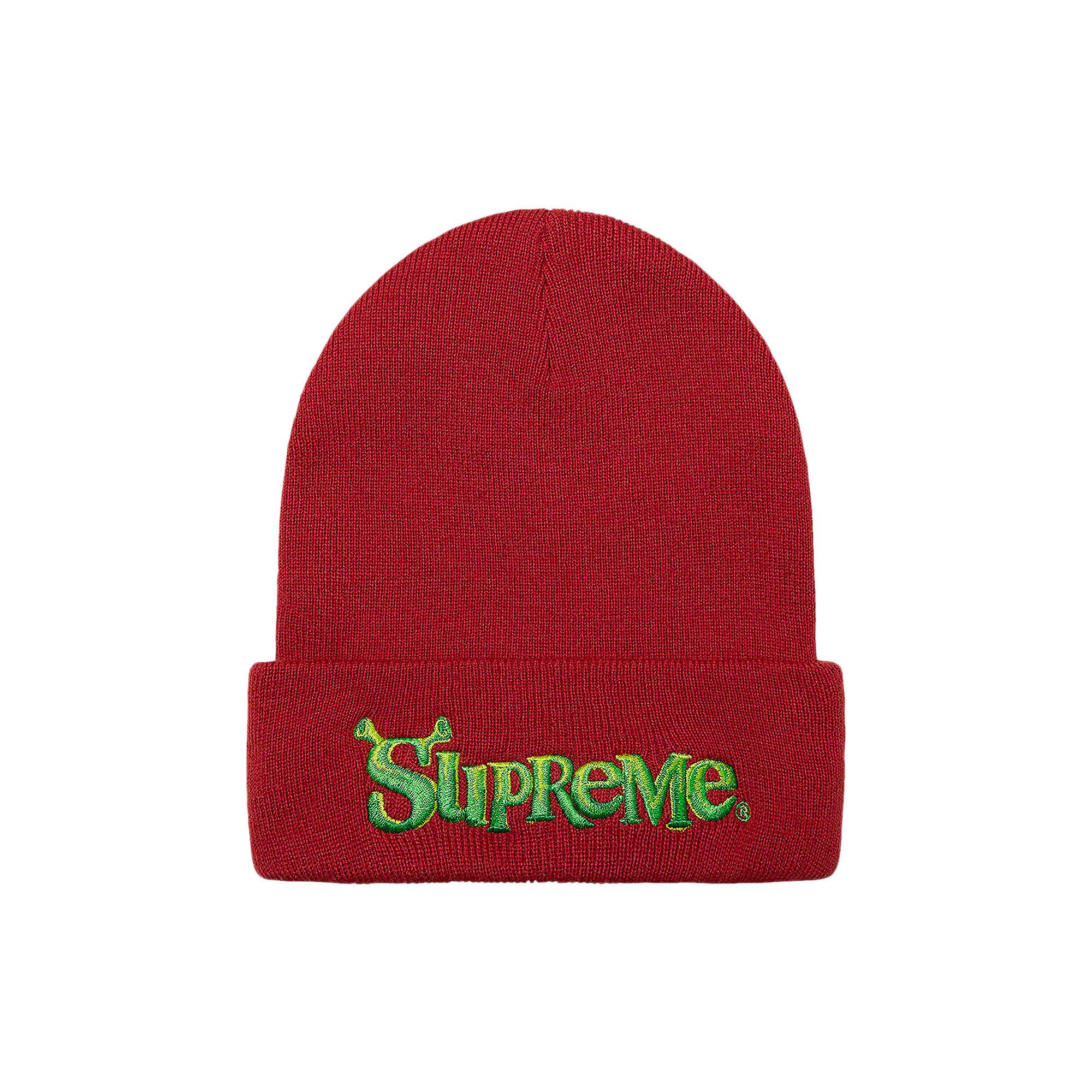 Pre-owned Supreme Shrek Beanie 'cardinal' In Red