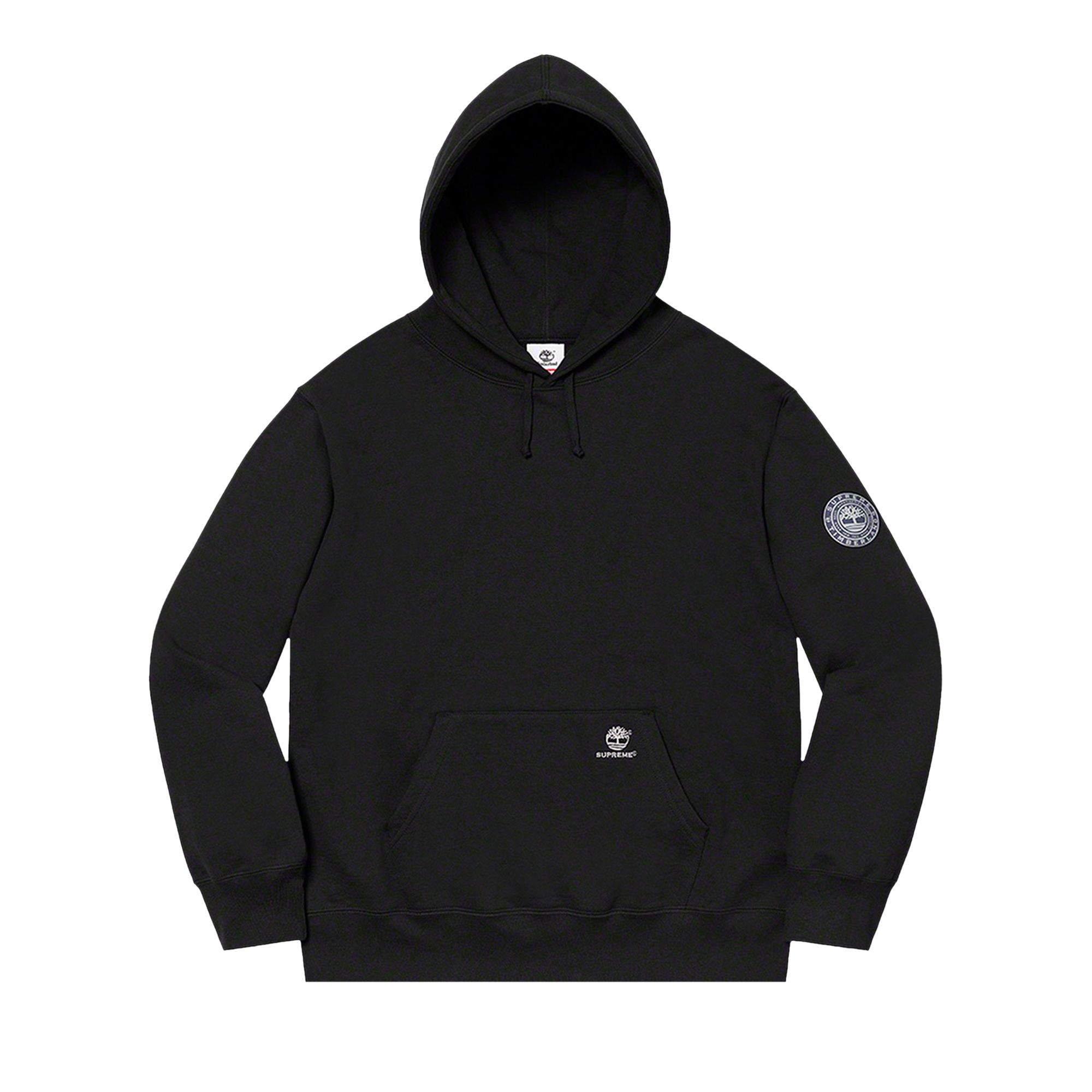 Pre-owned Supreme X Timberland Hooded Sweatshirt 'black'