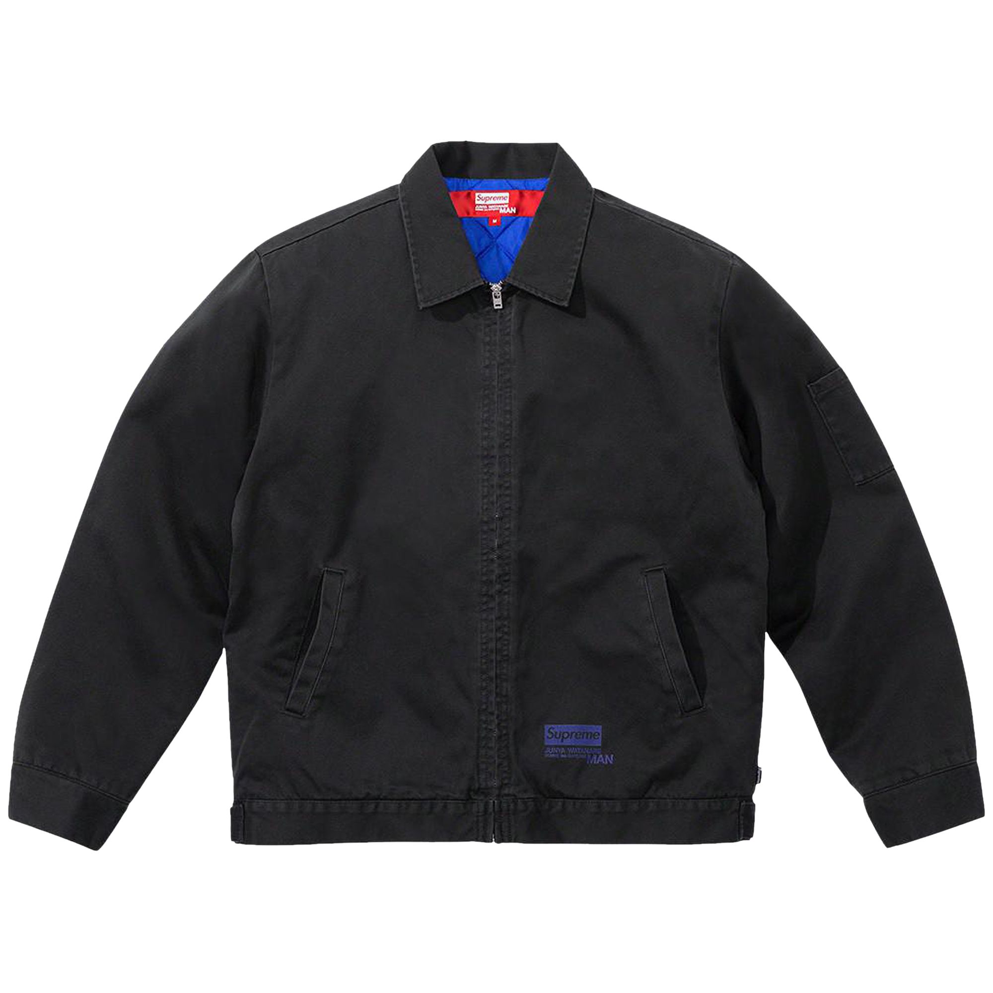 Pre-owned Supreme X Junya Watanabe X Comme Des Garçons Man X Schott Leather Peacoat 'black'