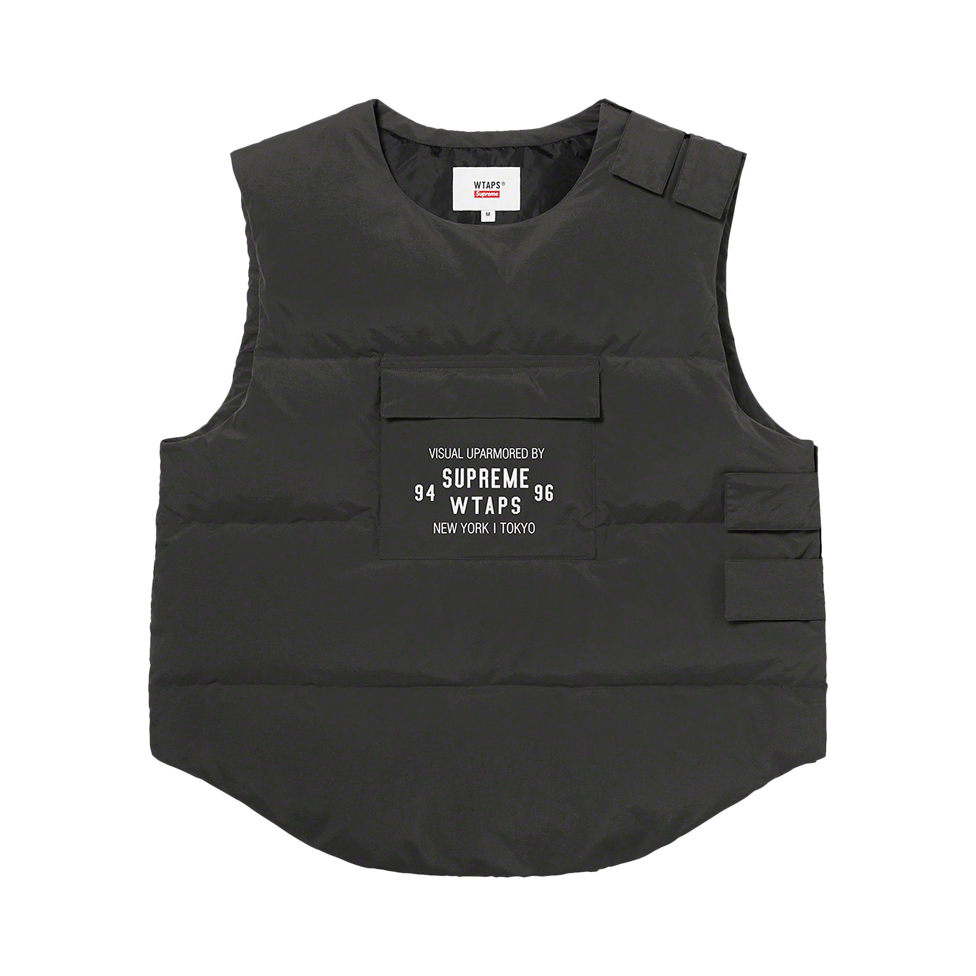 Supreme x WTAPS Tactical Down Vest 'Black' | Men's Size L