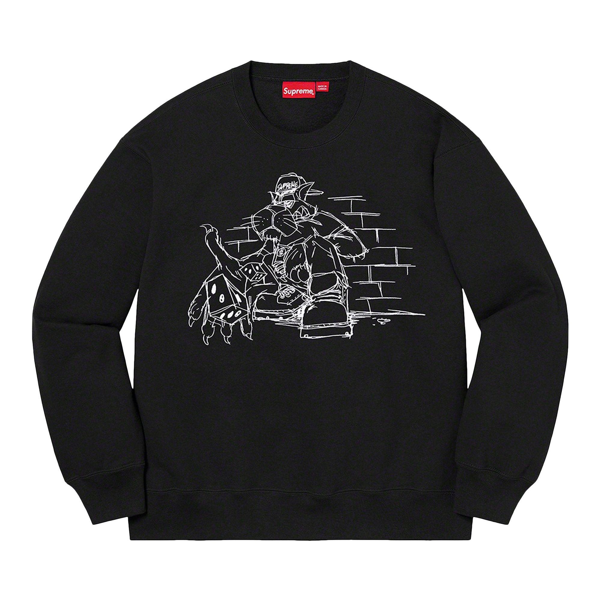 SUPREME SUPREME DICE CREWNECK 'BLACK'