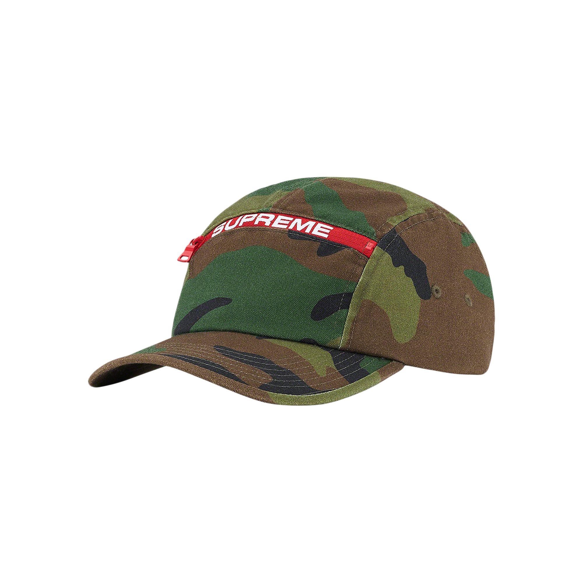 Pre-owned Supreme Top Zip Camp Cap 'woodland Camo' | Multi-color | Men's Size Onesize