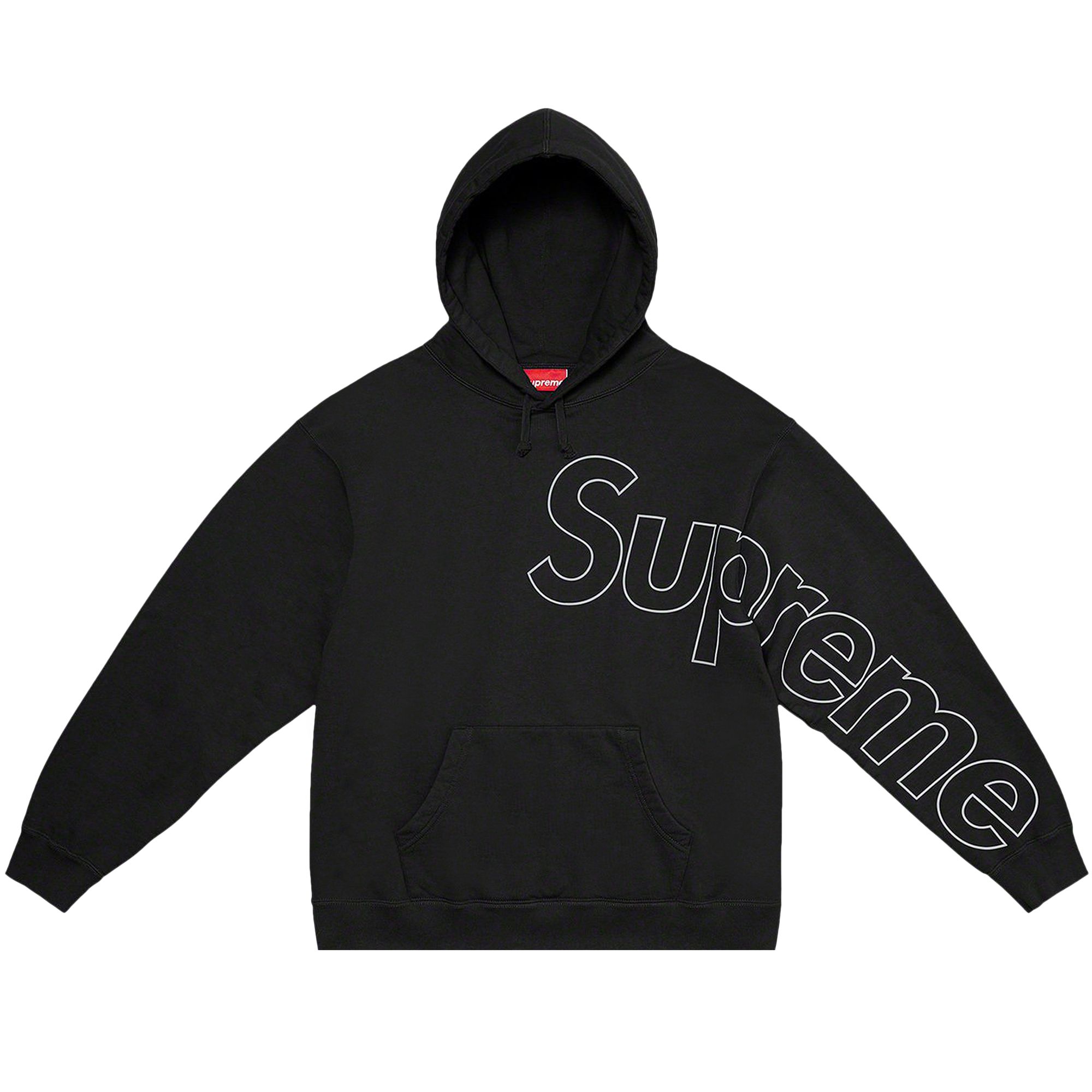 Pre-owned Supreme Reflective Hooded Sweatshirt 'black'