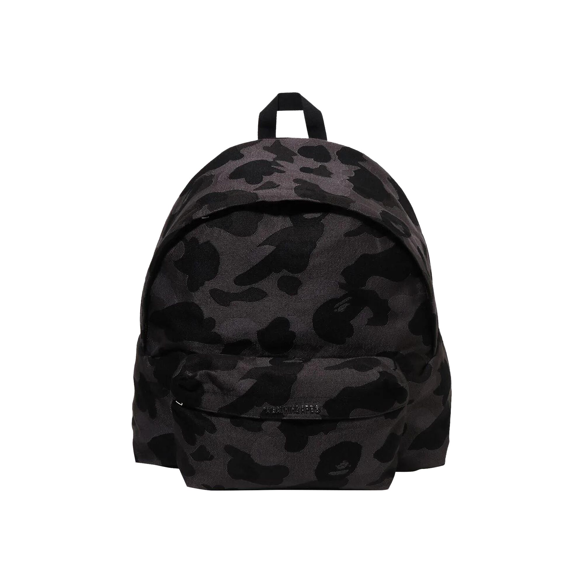 Pre-owned Bape Solid Camo Jacquard Daypack 'black' | Men's Size Onesize