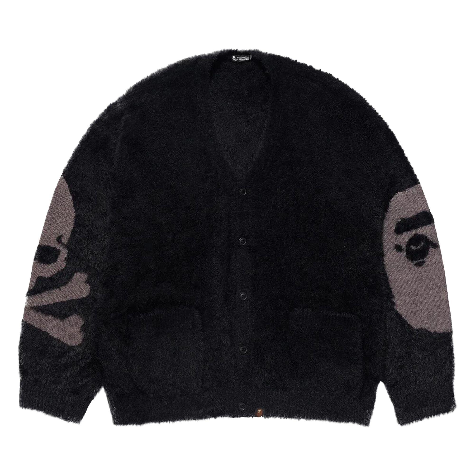 BAPE x MMJ Knit Cardigan 'Black' | Men's Size S
