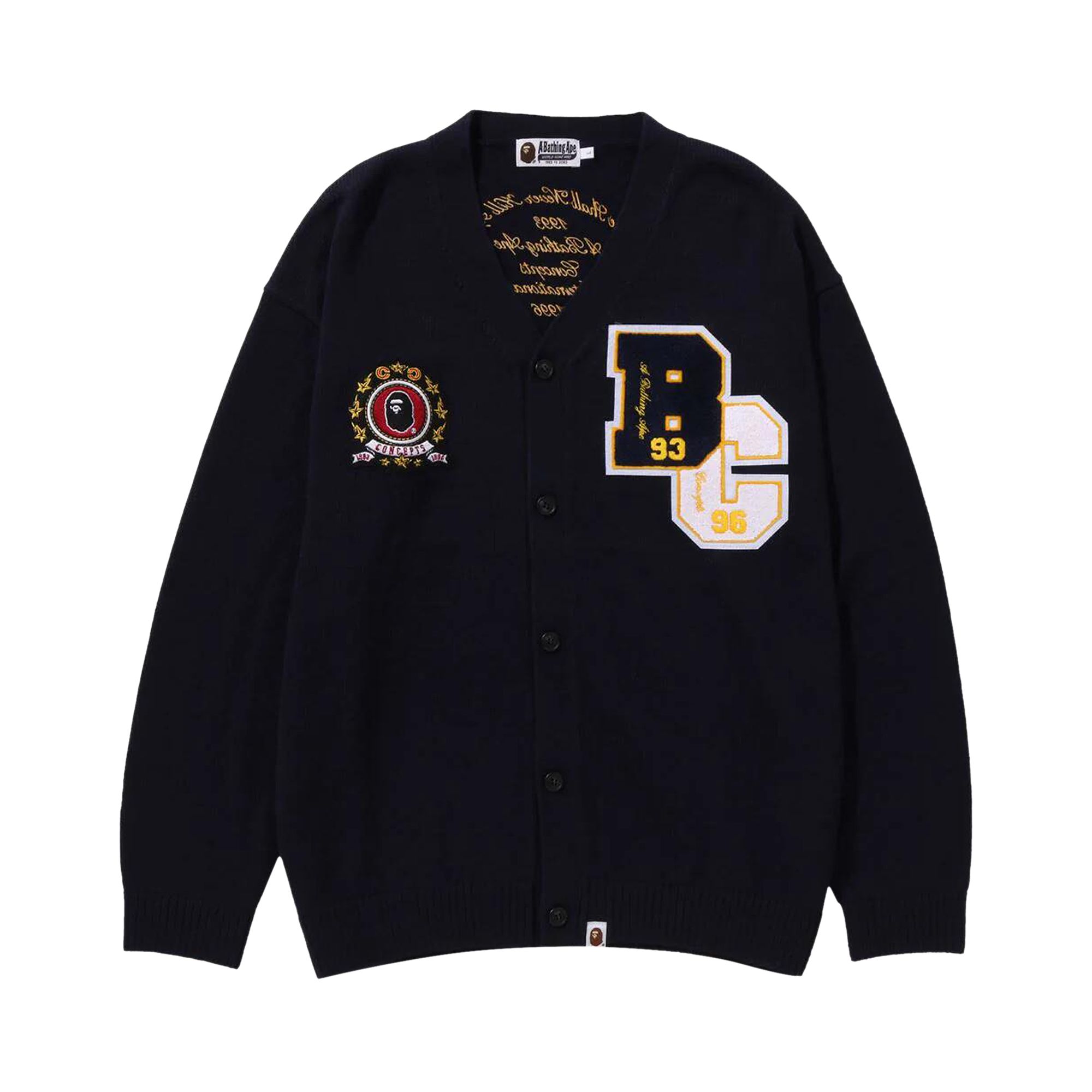 Pre-owned Bape X Concepts Cardigan 'navy' In Blue