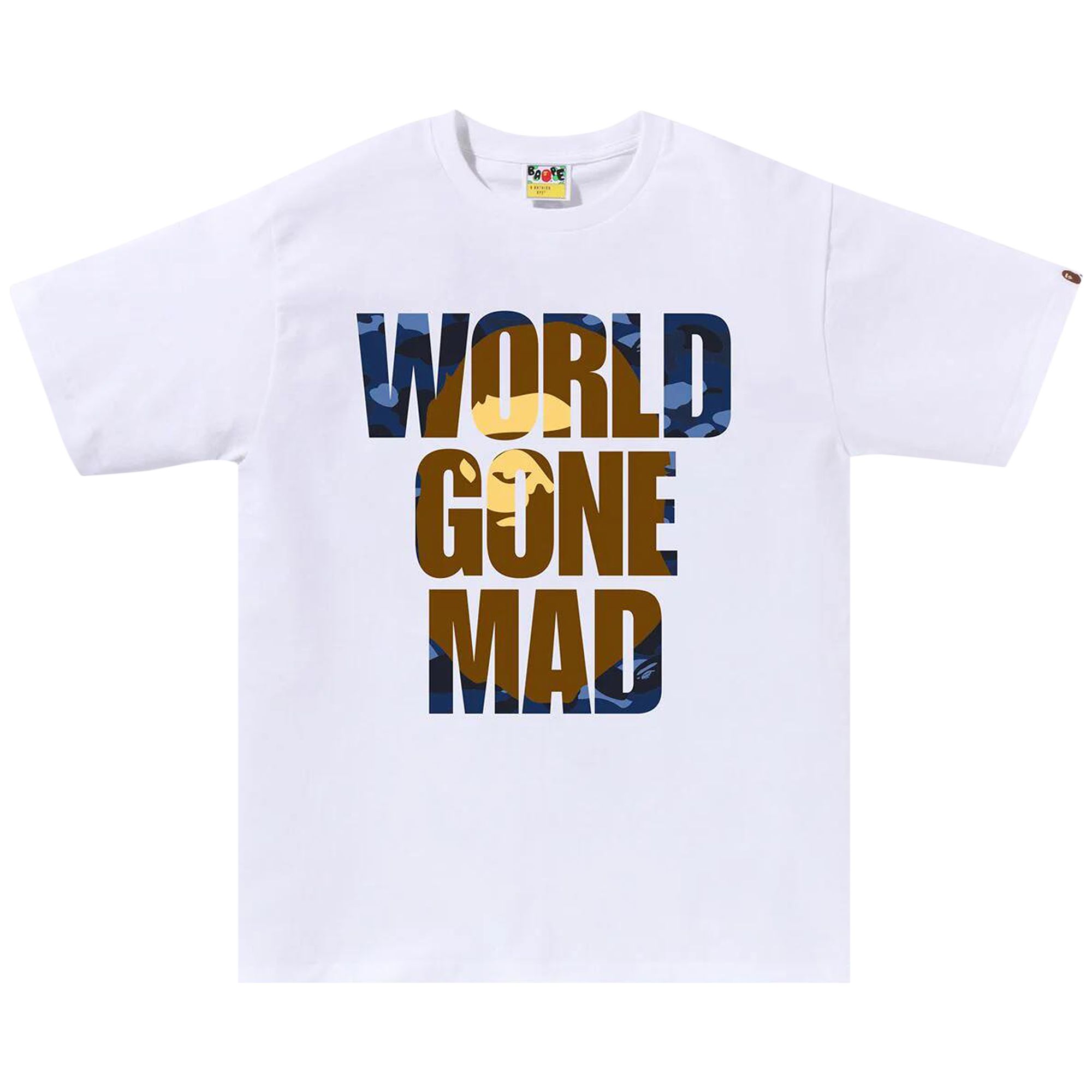Pre-owned Bape Color Camo Wgm Ape Head Overlap Tee 'white'