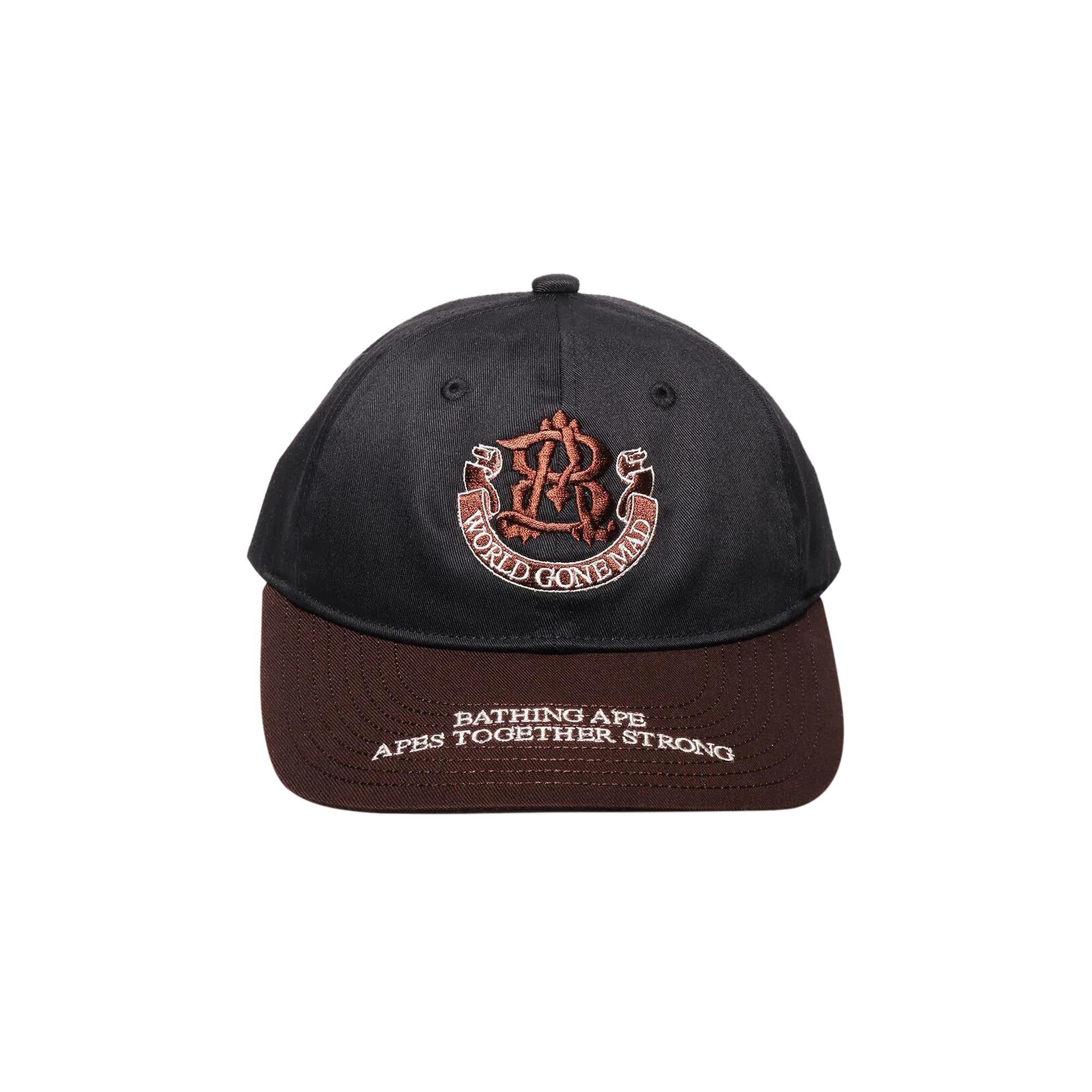 Pre-owned Bape Contrast Panel College Cap 'black'