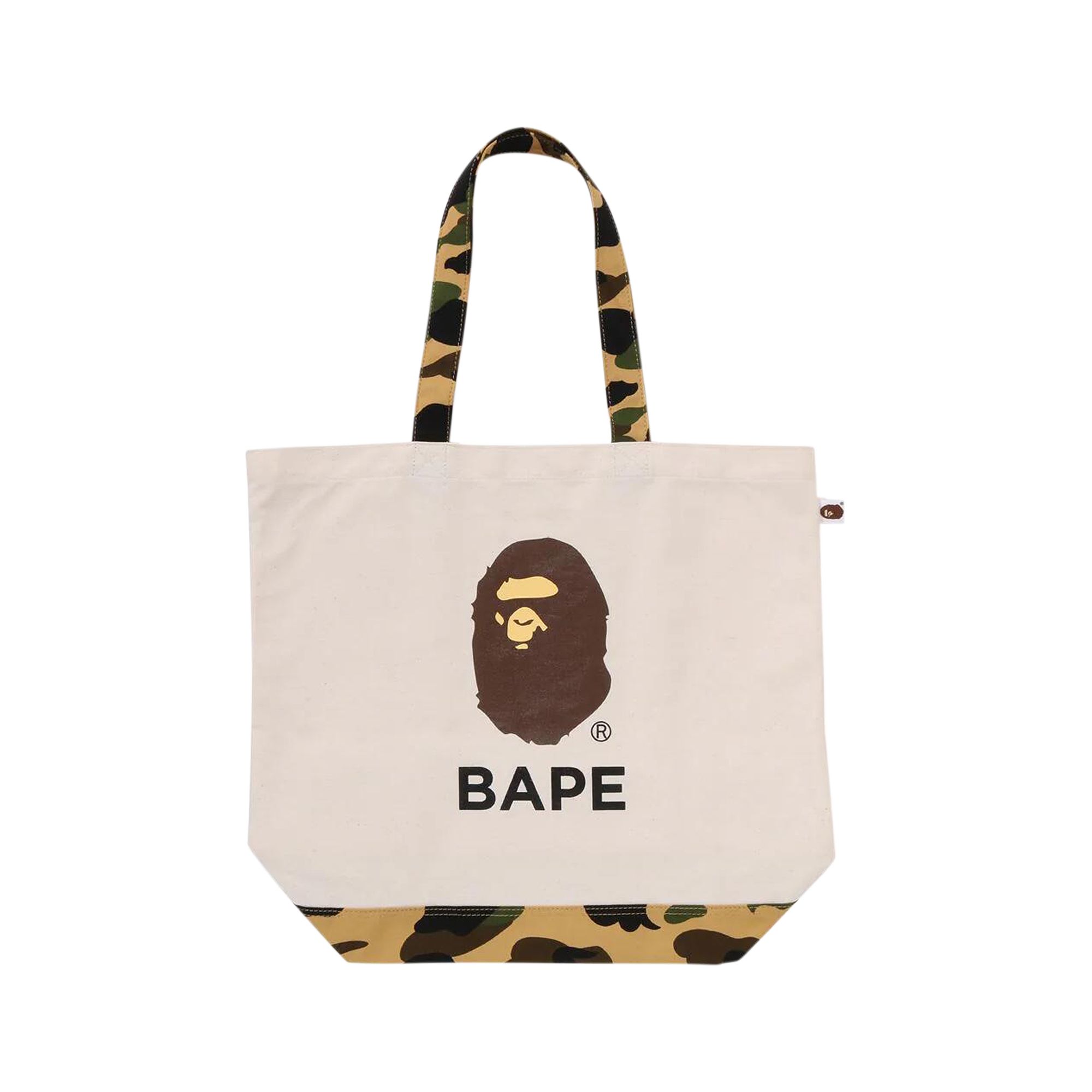 BAPE 1st Camo Ape Head Tote Bag 'Ivory' | Cream | Men's Size Onesize