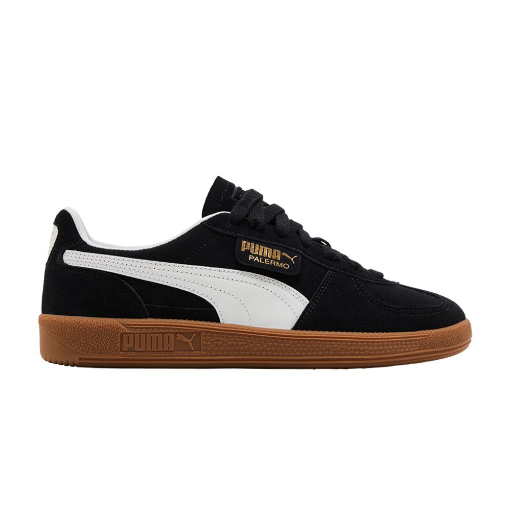 Pre-owned Puma Palermo 'black White Gum'