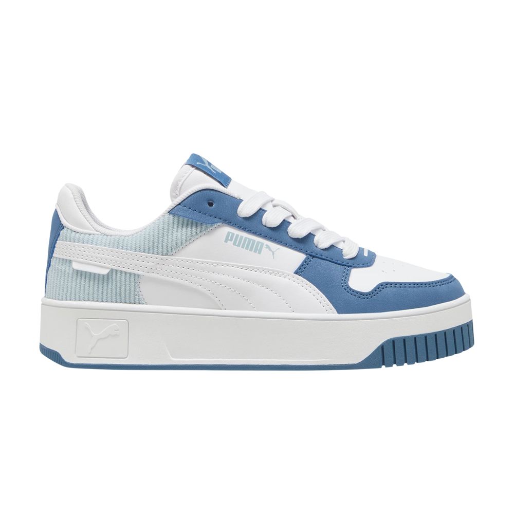 Puma Carina Street Corduroy Big Kid 'Blue Horizon Frosted Dew' | Kid's Size 6.5 - 398740-02