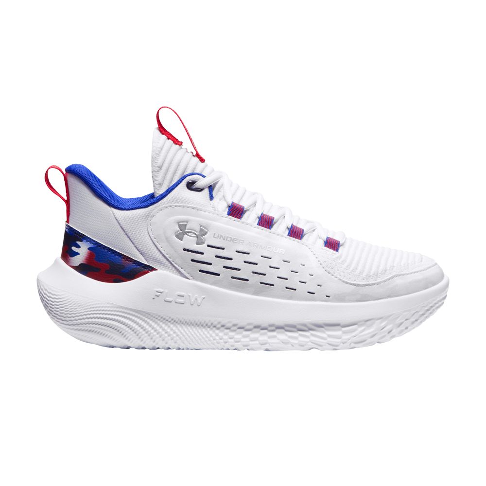 Pre-owned Under Armour Wmns Flow Breakthru 5 Ss 'usa' In White