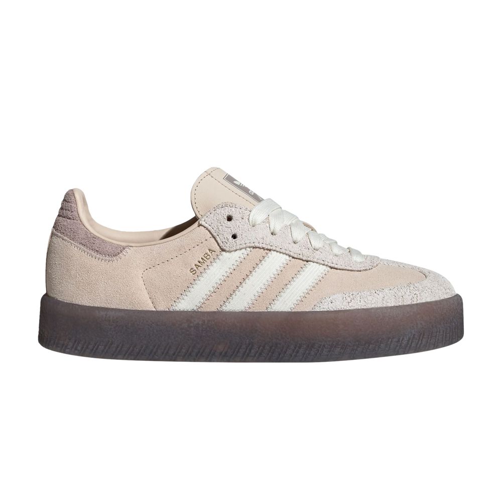 Pre-owned Adidas Originals Adidas Wmns Sambae 'linen Gum' | Cream | Women's Size 5 In White