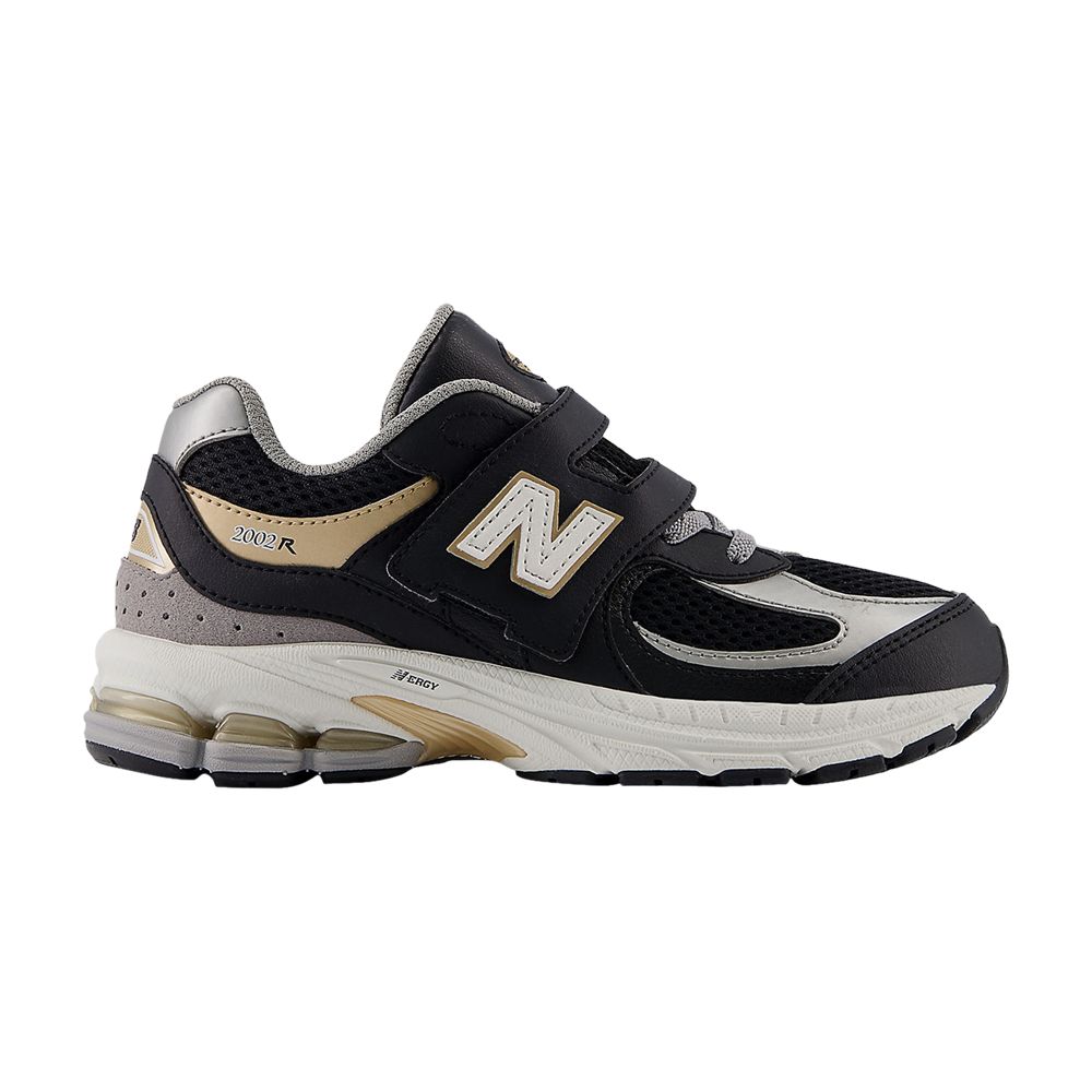 New Balance 2002R Hook & Loop Little Kid Wide 'Black Sea Salt Gold' | Kid's Size 12 - PV2002PO-W