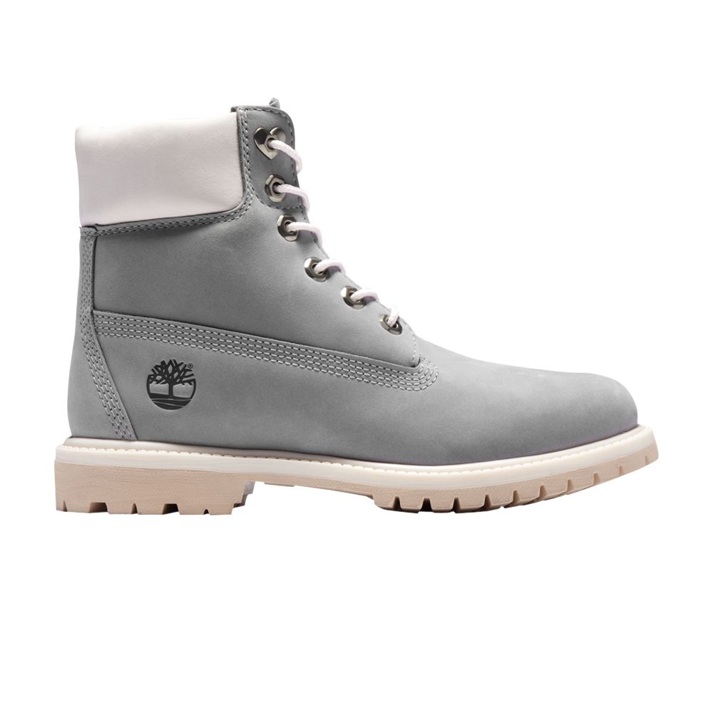 Pre-owned Timberland Wmns Jayne 6 Inch Premium Boot 'medium Grey' | Women's Size 9.5 In Gray