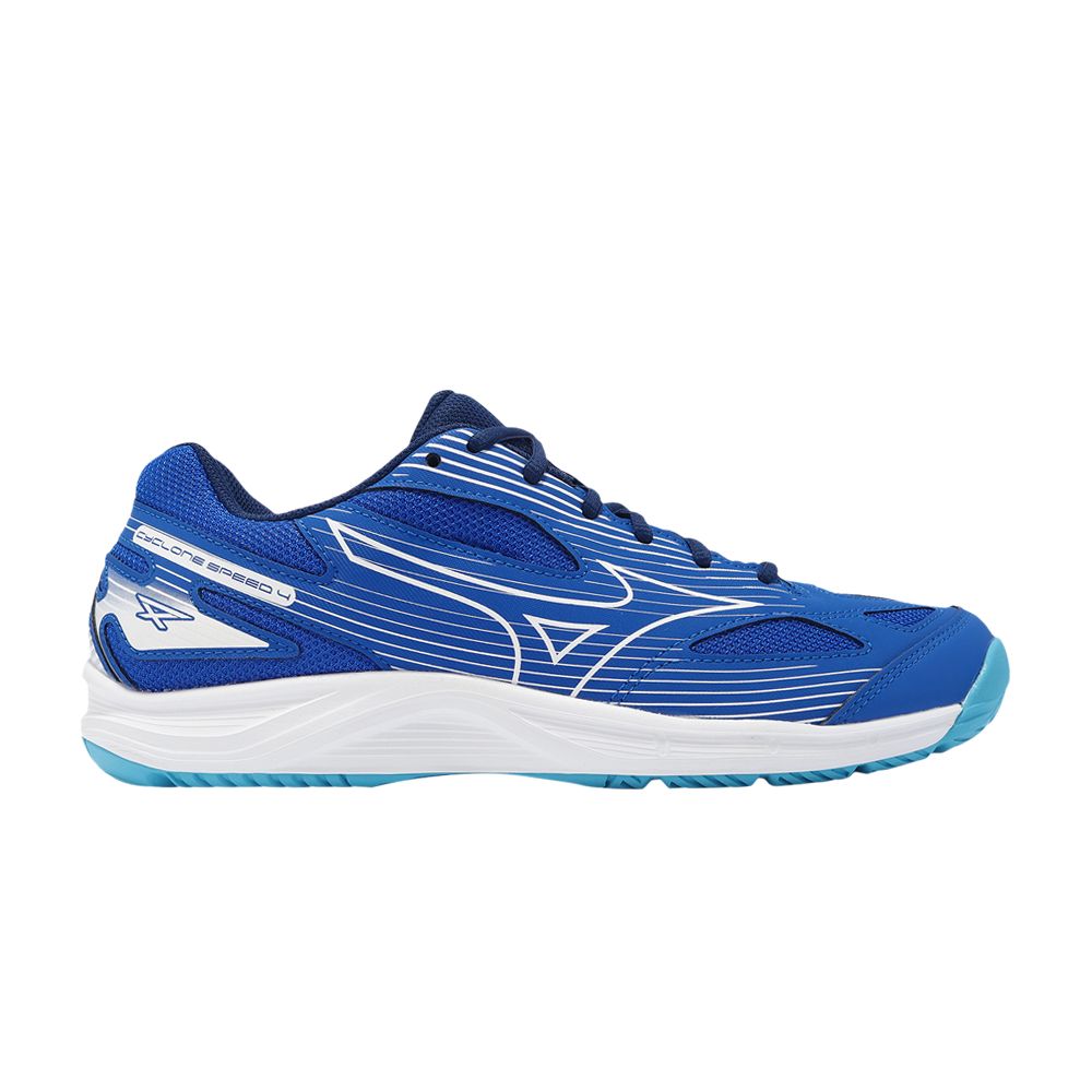 Pre-owned Mizuno Cyclone Speed 4 'mugen Blue White' | Men's Size 12