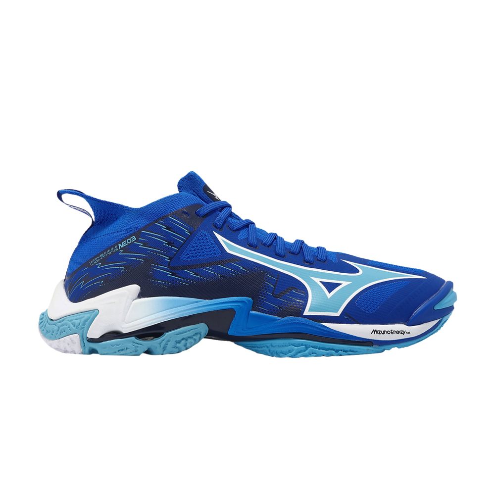 Pre-owned Mizuno Wave Lightning Neo 3 'mugen Blue' | Men's Size 11