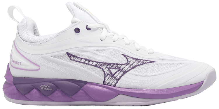 Mizuno Wmns Wave Luminous 3 White Patrician Purple