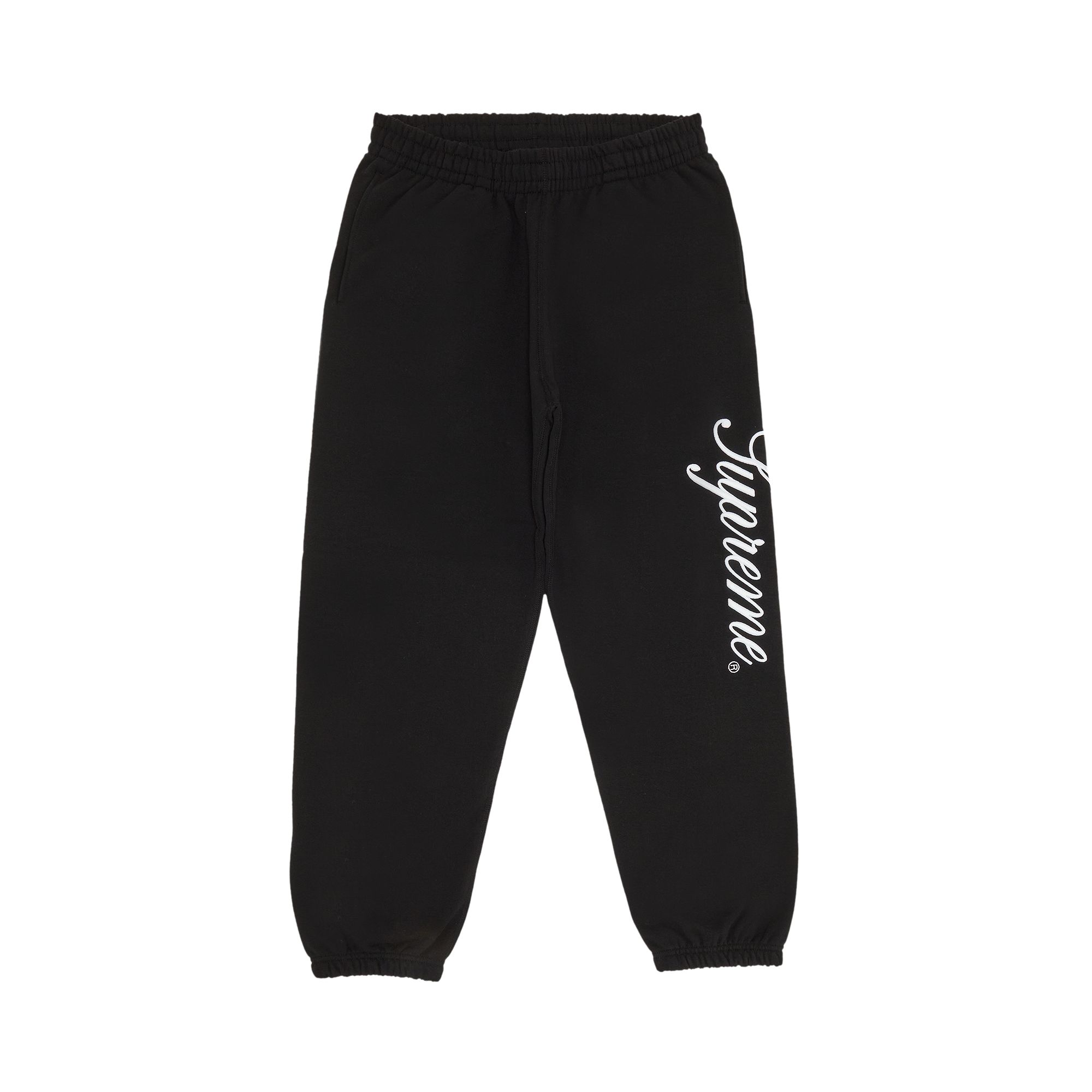 Pre-owned Supreme Embroidered Script Sweatpant 'black' | Men's Size Xl