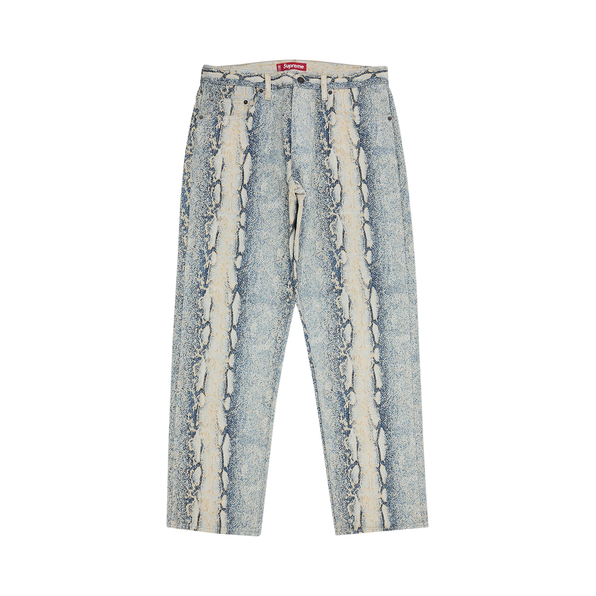 Supreme Regular Jean 'Snake' | Blue | Men's Size 38