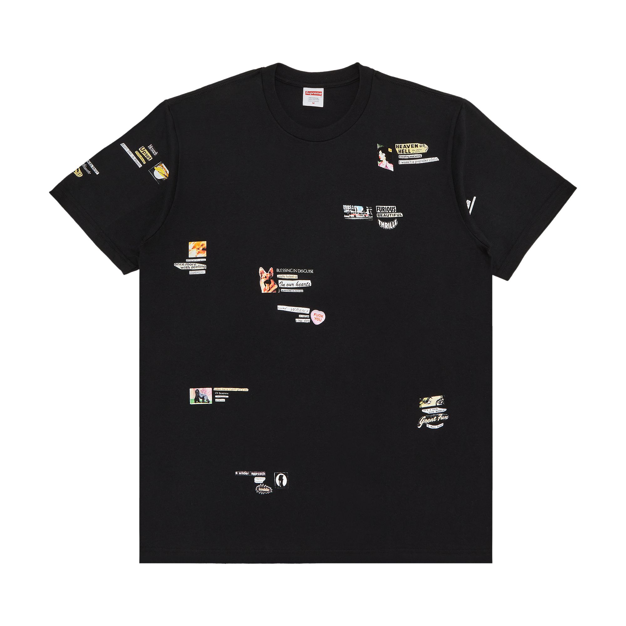 Supreme Upset Tee 'Black' | Men's Size S