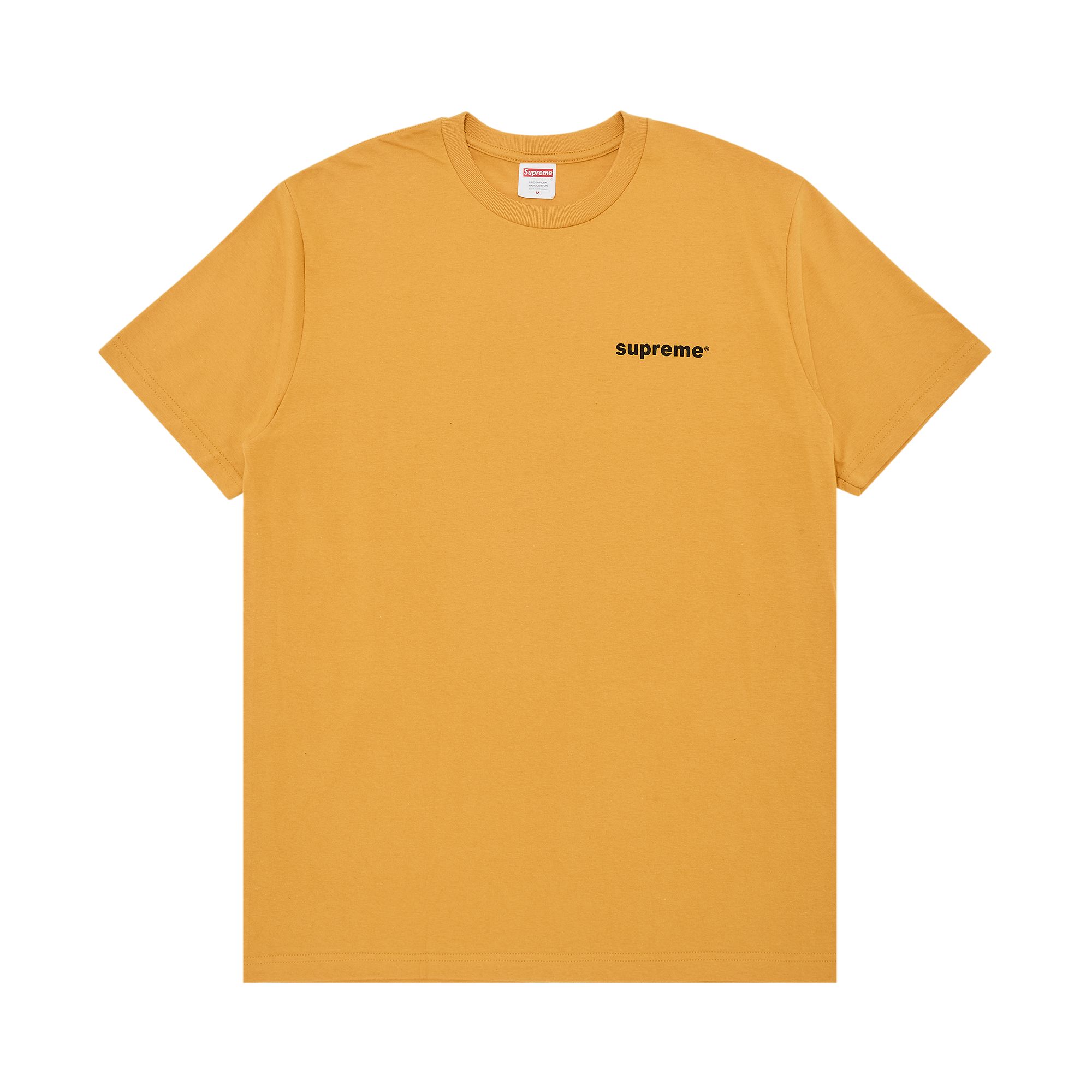 Pre-owned Supreme Fuck Money Tee 'mustard' In Yellow