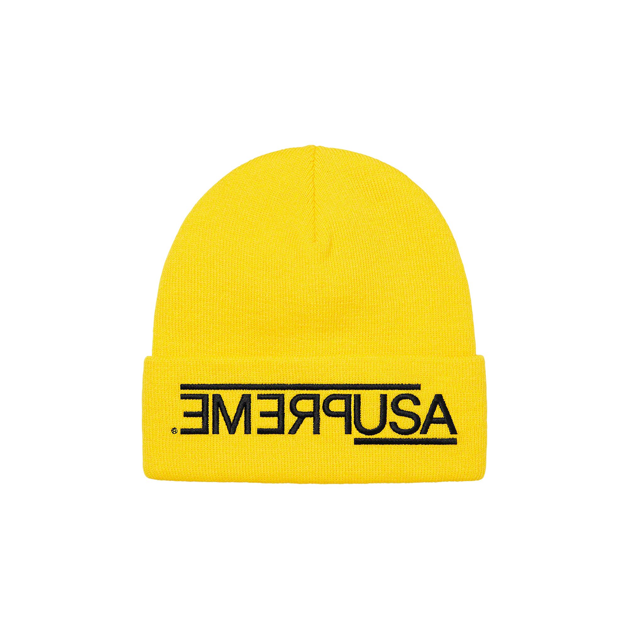 SUPREME SUPREME USA BEANIE 'YELLOW'