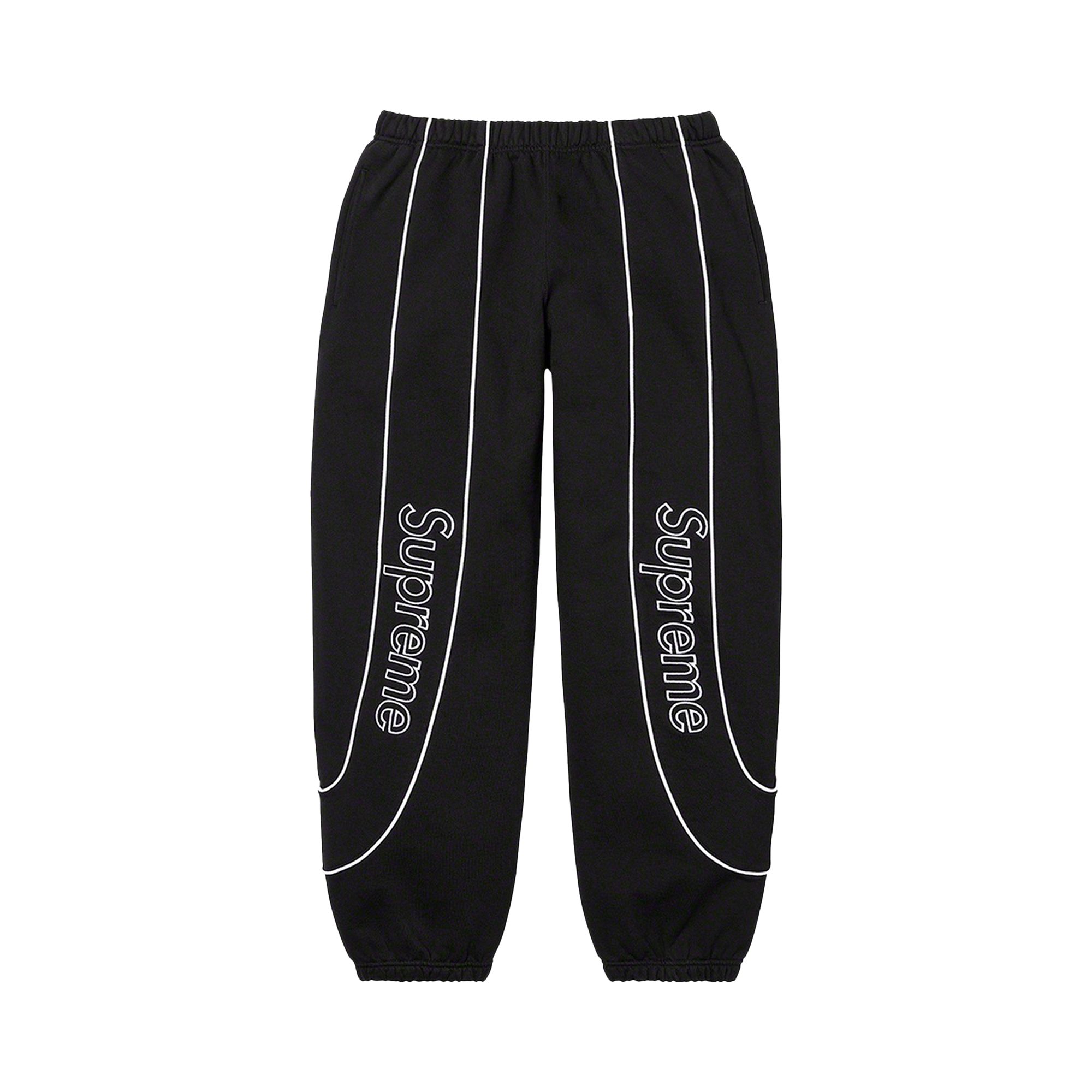 Supreme Track Paneled Sweatpant 'Black' | Men's Size S