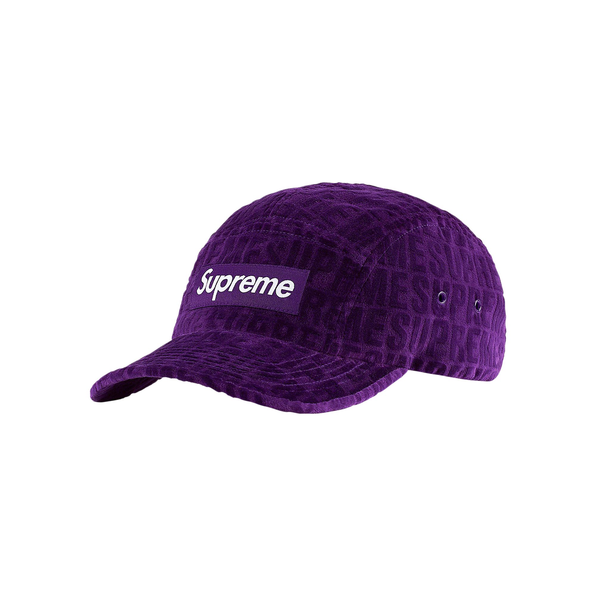 Pre-owned Supreme Velvet Pattern Camp Cap 'purple' | Men's Size Onesize