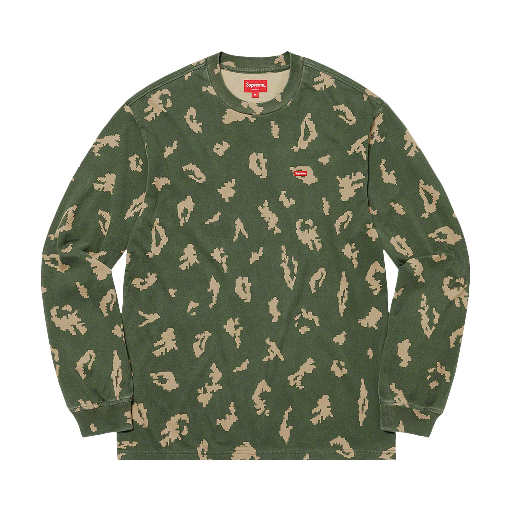 Pre-owned Supreme Small Box Long-sleeve Tee 'olive Russian Camo' | Green | Men's Size Xl