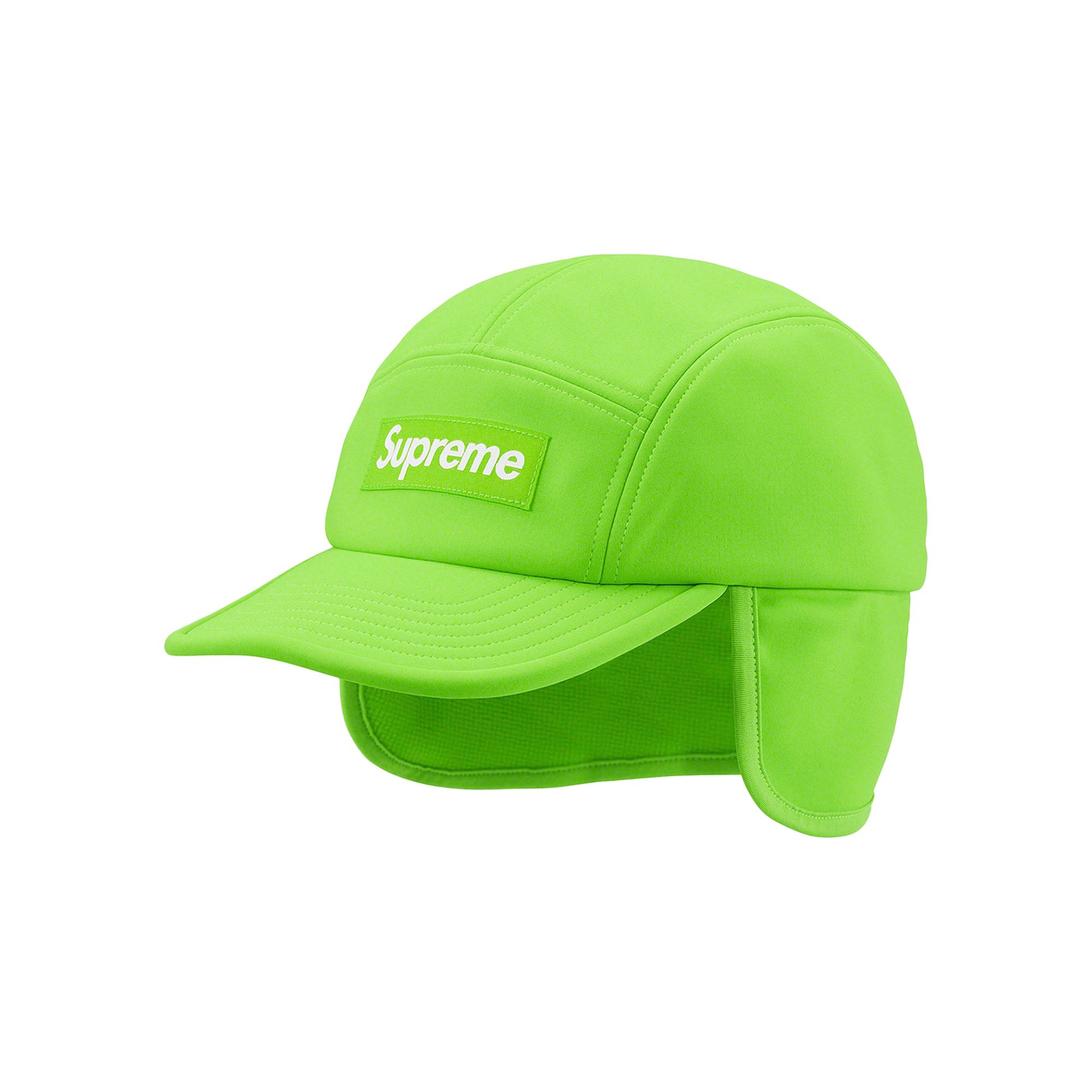 Pre-owned Supreme Windstopper Earflap Camp Cap 'bright Green' | Men's Size S/m