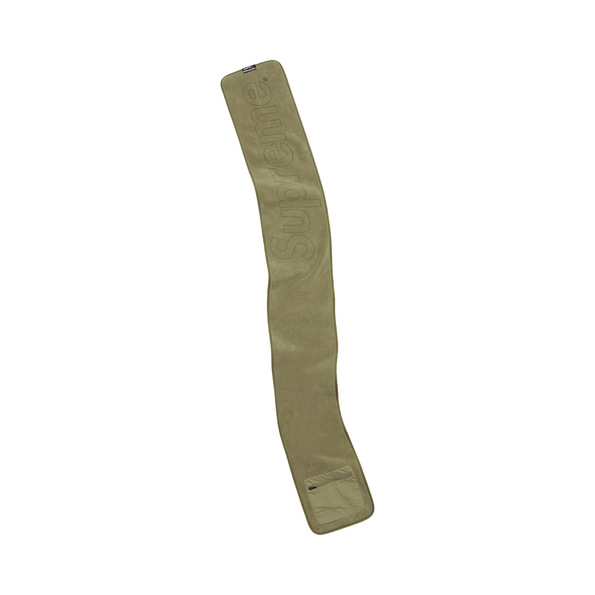 Pre-owned Supreme Polartec Pocket Scarf 'light Olive' | Green | Men's Size Onesize