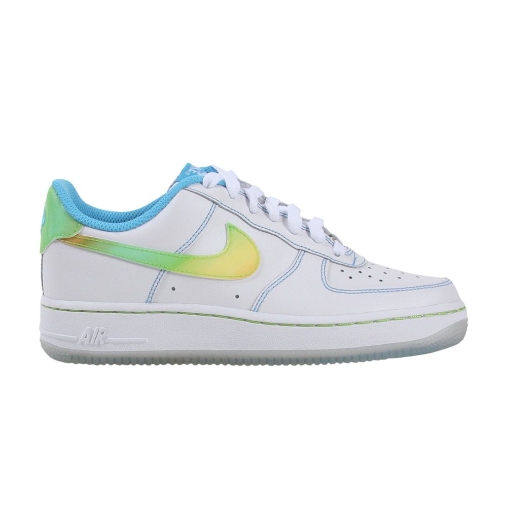 Nike Air Force 1 Low LE GS 'White Pro Cyan Citron' | Kid's Size 6 - 334212-111