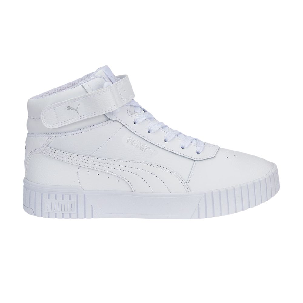 Pre-owned Puma Wmns Carina 2.0 Mid 'white Silver'