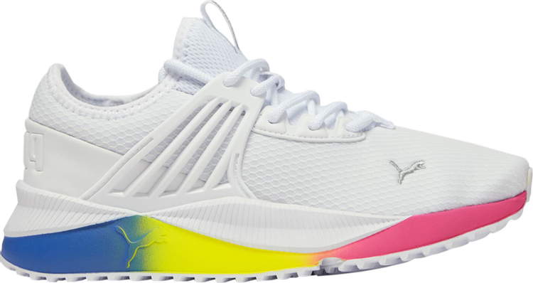 Wmns Pacer Future White Rainbow Gradient