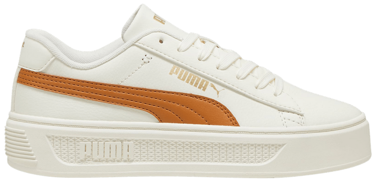 Puma Wmns Smash Platform v3 Warm White Caramel Latte Gold