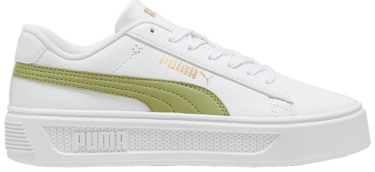 Puma Wmns Smash Platform v3 White Calming Green