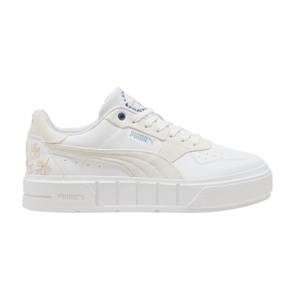 Puma Wmns Cali Court 'Embroidery - Vapor Grey' | White | Women's Size 7 - 398828-02
