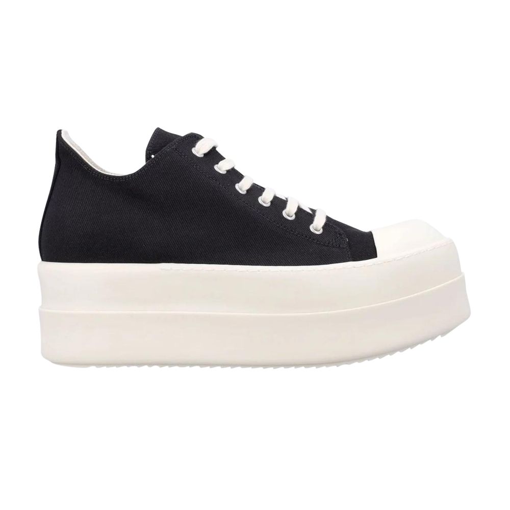 Pre-owned Rick Owens Drkshdw Double Bumper Low 'black Milk' | Men's Size 39