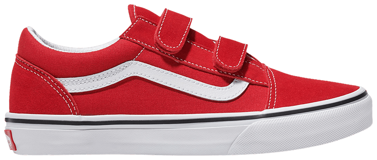 Vans Old Skool V Kids Racing Red